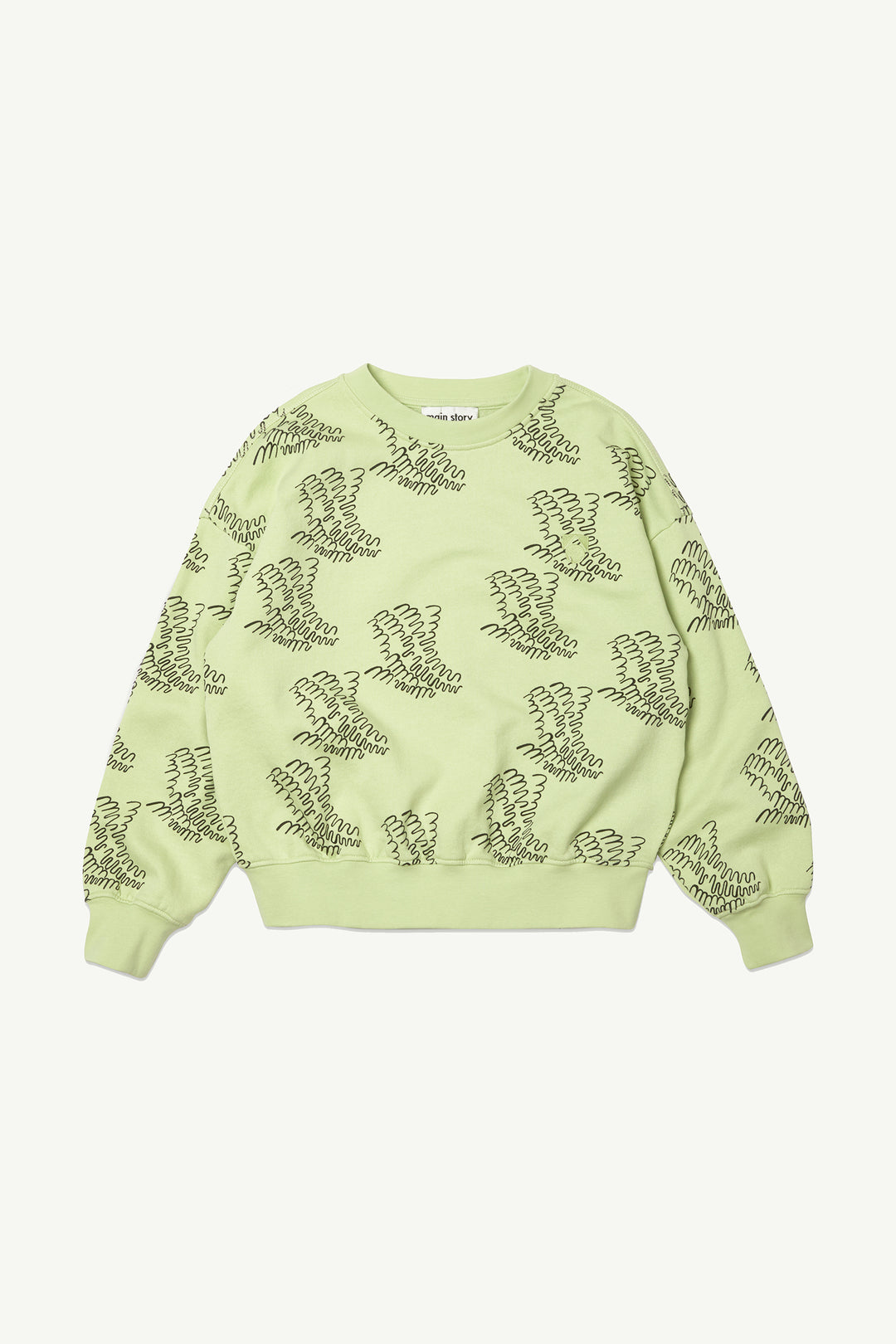 Bubble Sweatshirt Lily Green
