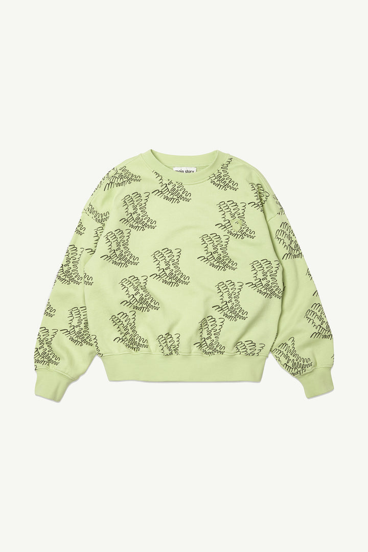 Bubble Sweatshirt Lily Green
