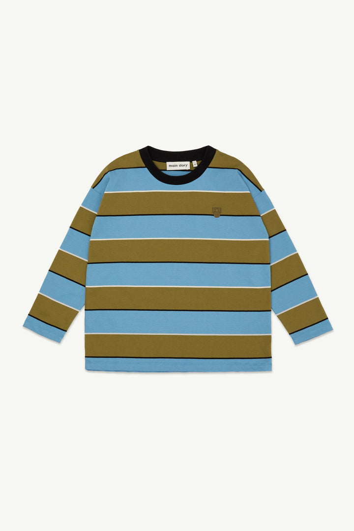 LS Tee - Tapenade Stripe