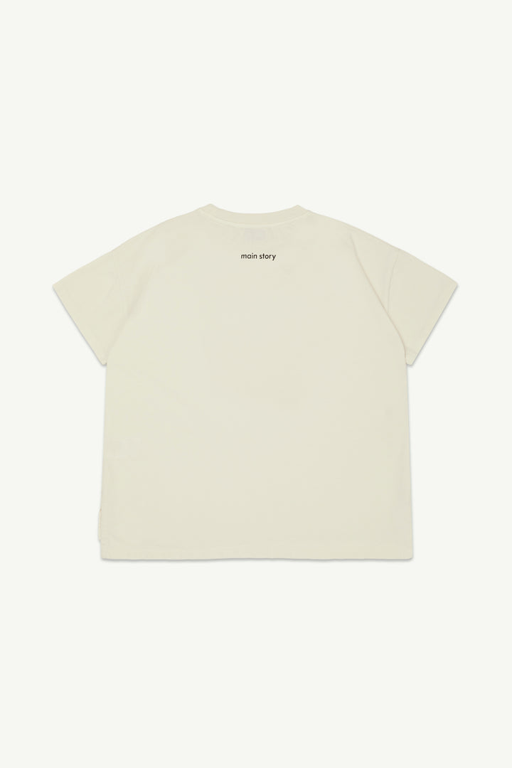 Oversized Tee - Lily White