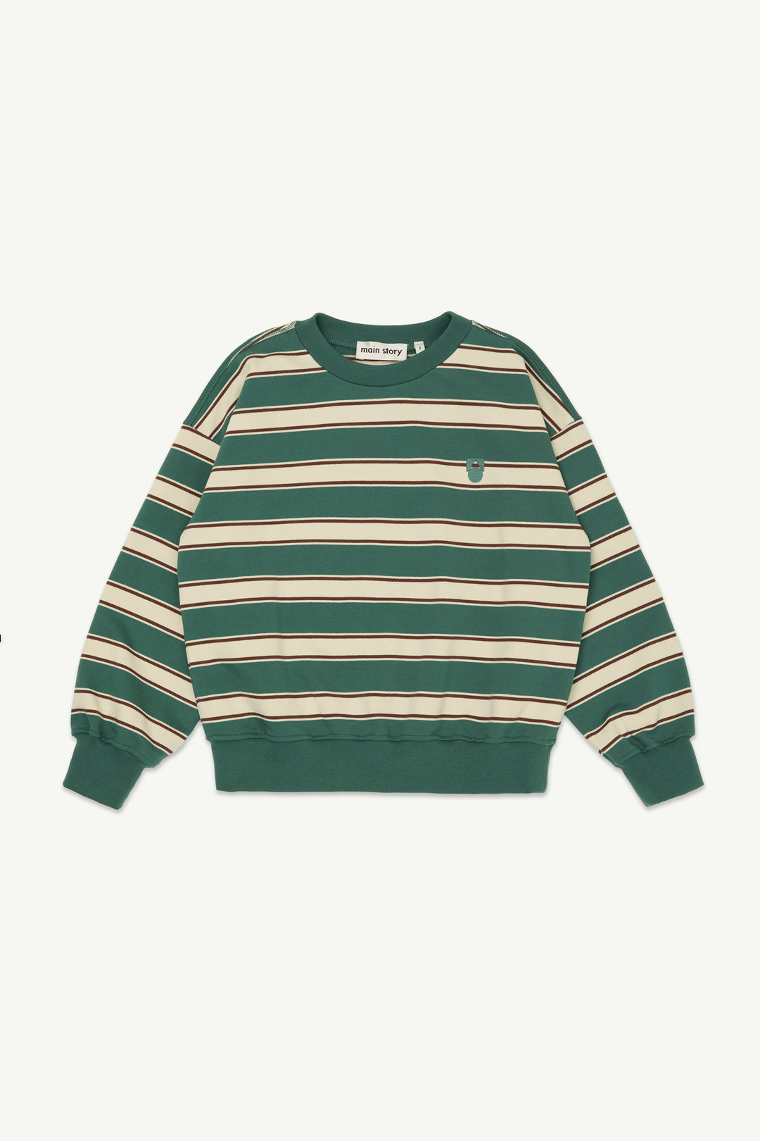 Bubble Sweatshirt - Balsam Green Stripe