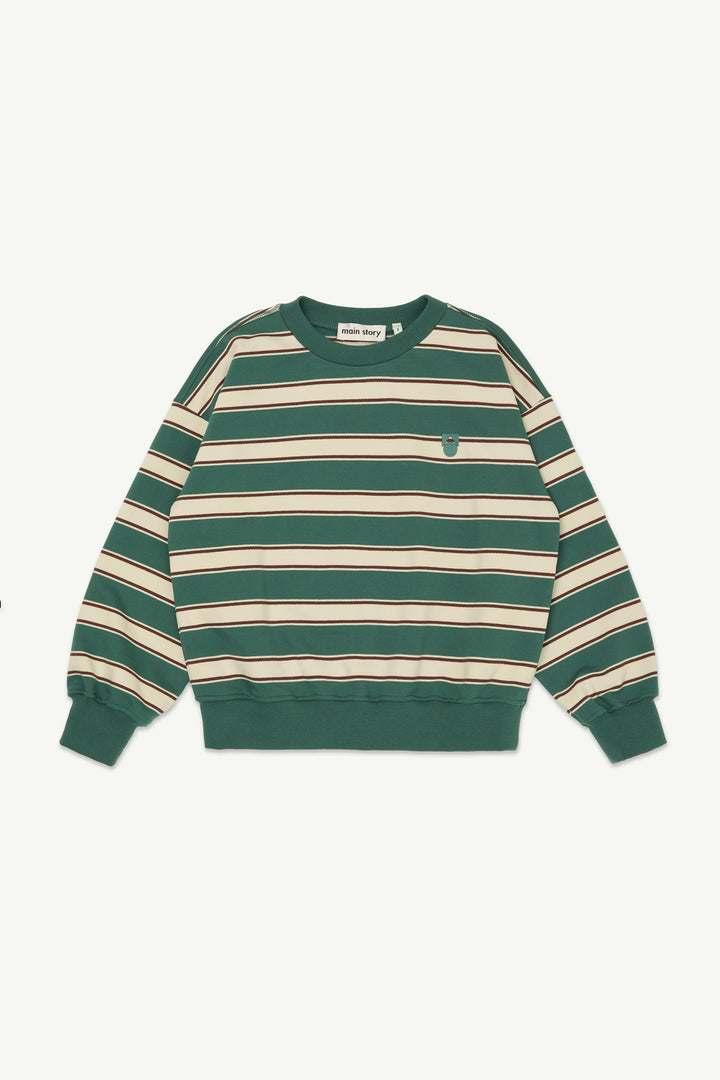 Bubble Sweatshirt - Balsam Green Stripe
