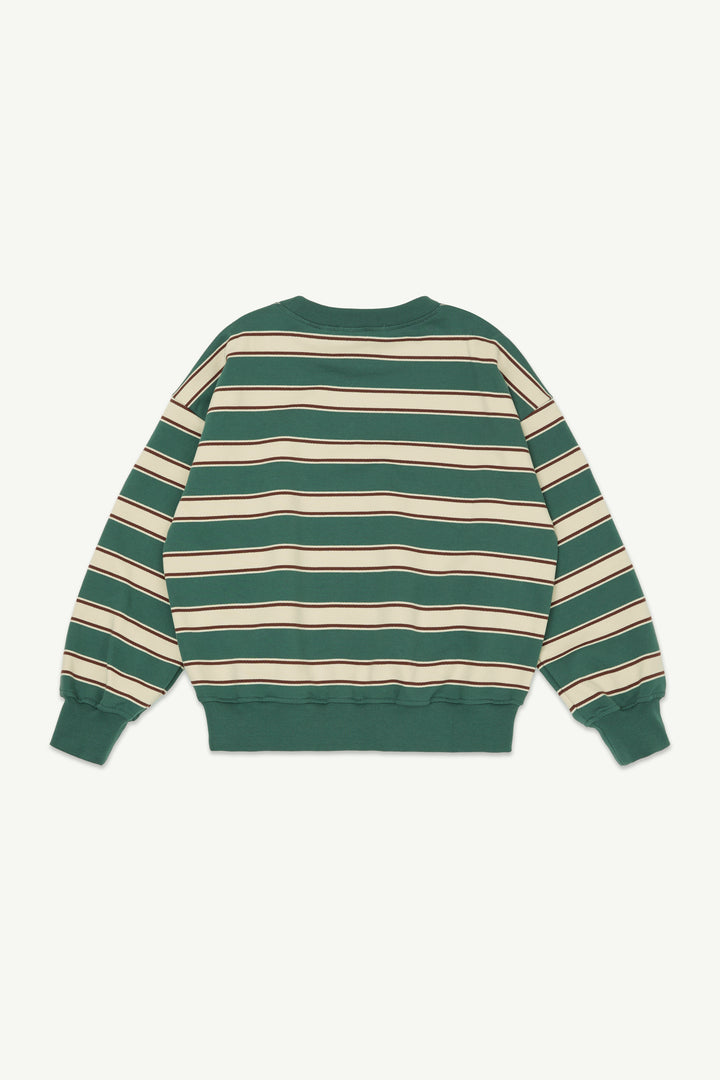 Bubble Sweatshirt - Balsam Green Stripe