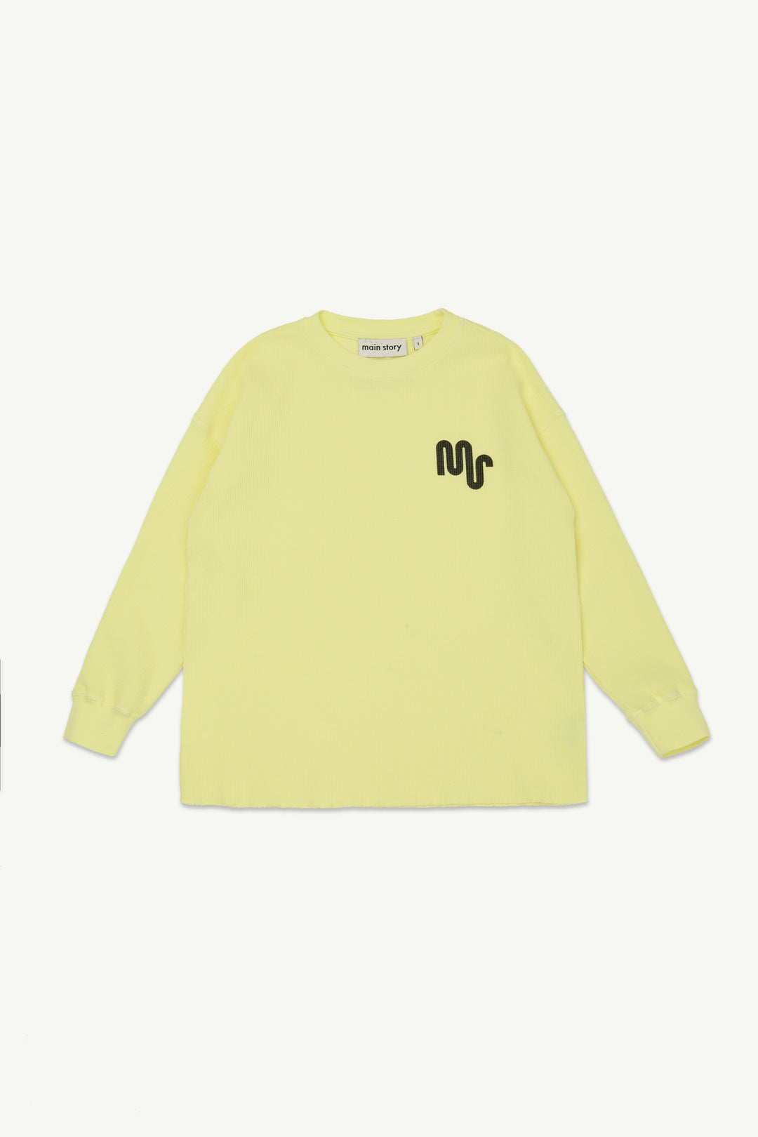 Waffle Tee - Soft Yellow