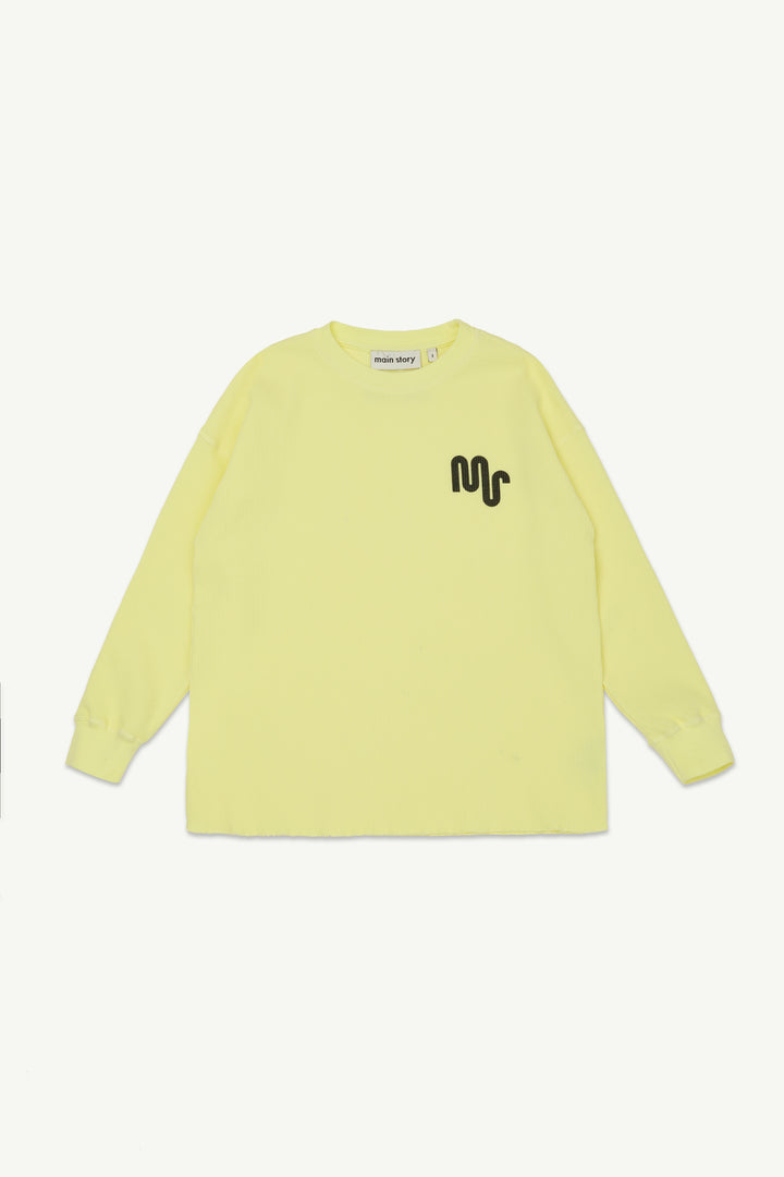 Waffle Tee - Soft Yellow