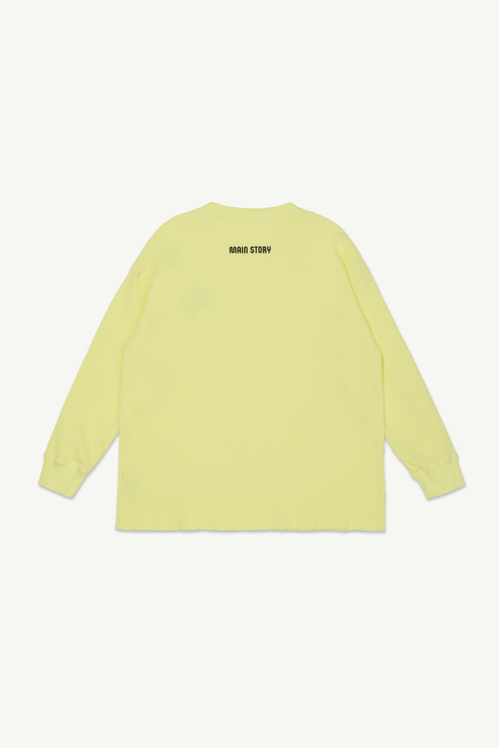 Waffle Tee - Soft Yellow