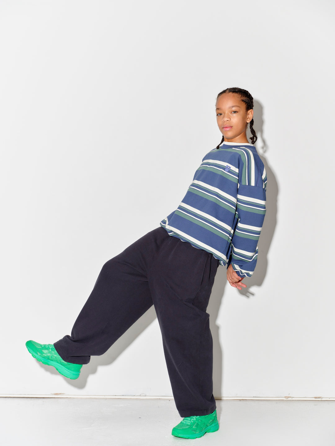 Bubble Sweatshirt - Vintage Indigo Stripe