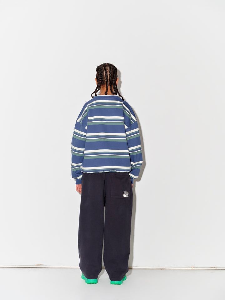 Bubble Sweatshirt - Vintage Indigo Stripe