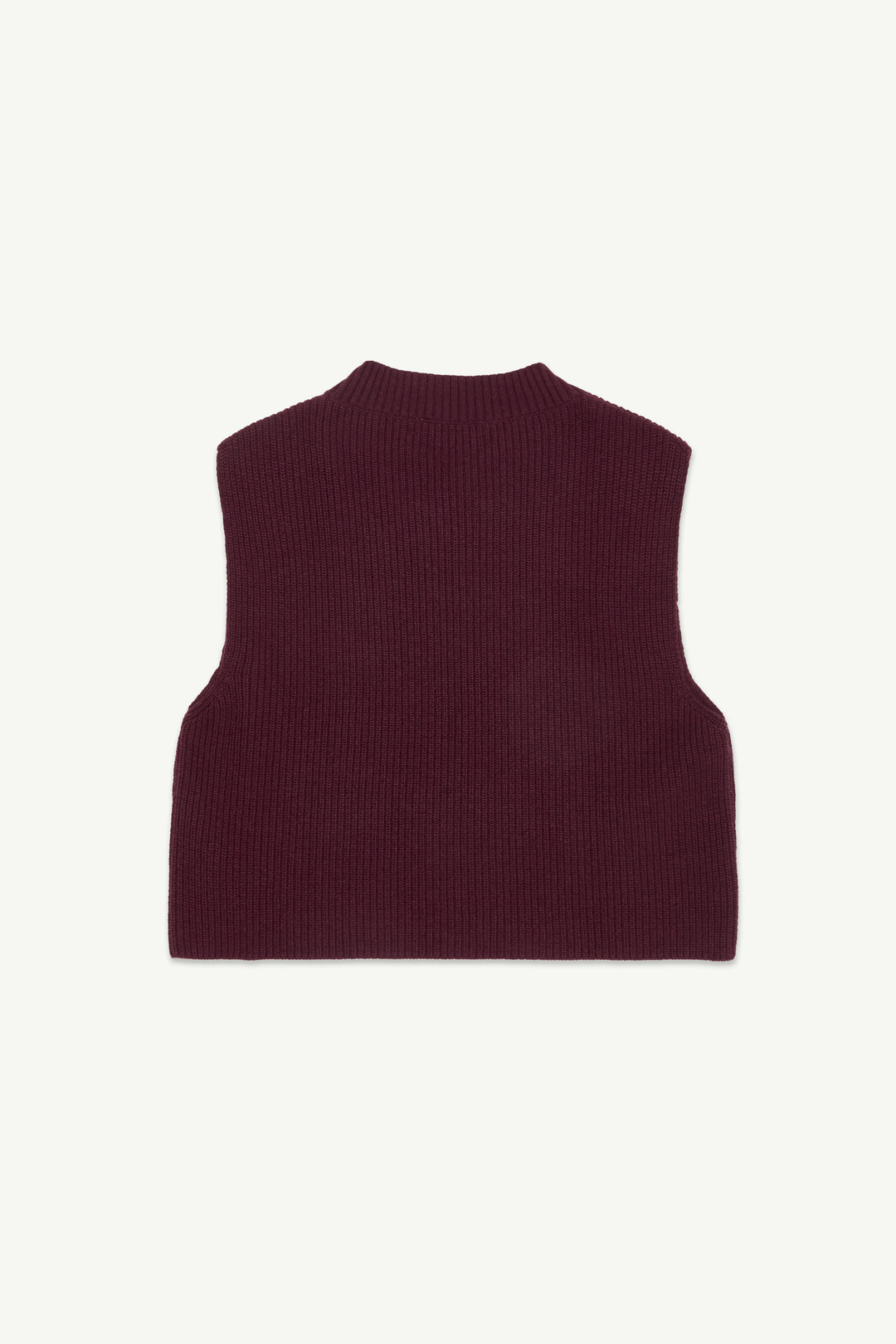 Knitted Vest - Burgundy