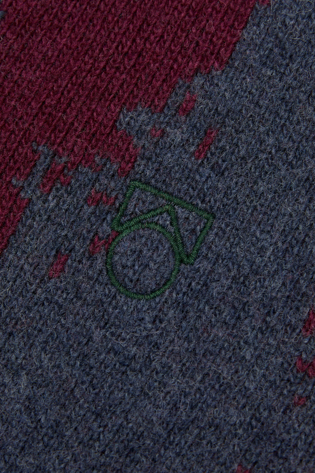 Cardigan - Burgundy & Navy