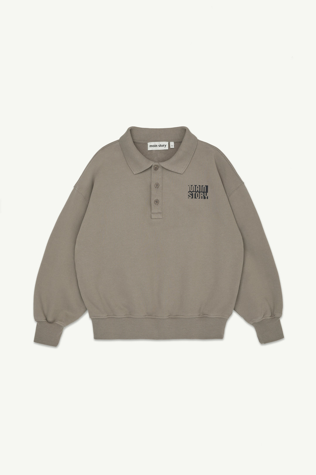Polo Sweatshirt - Driftwood