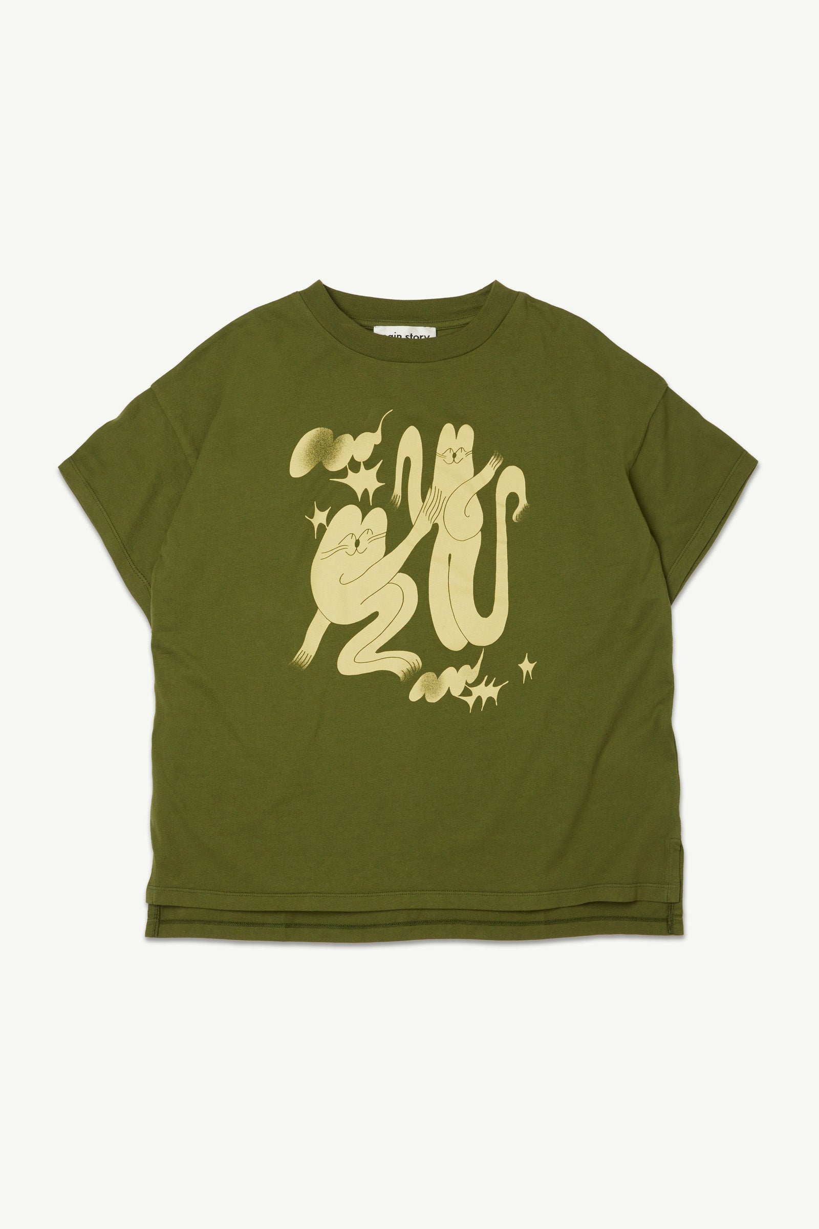 Oversized Tee - Pesto