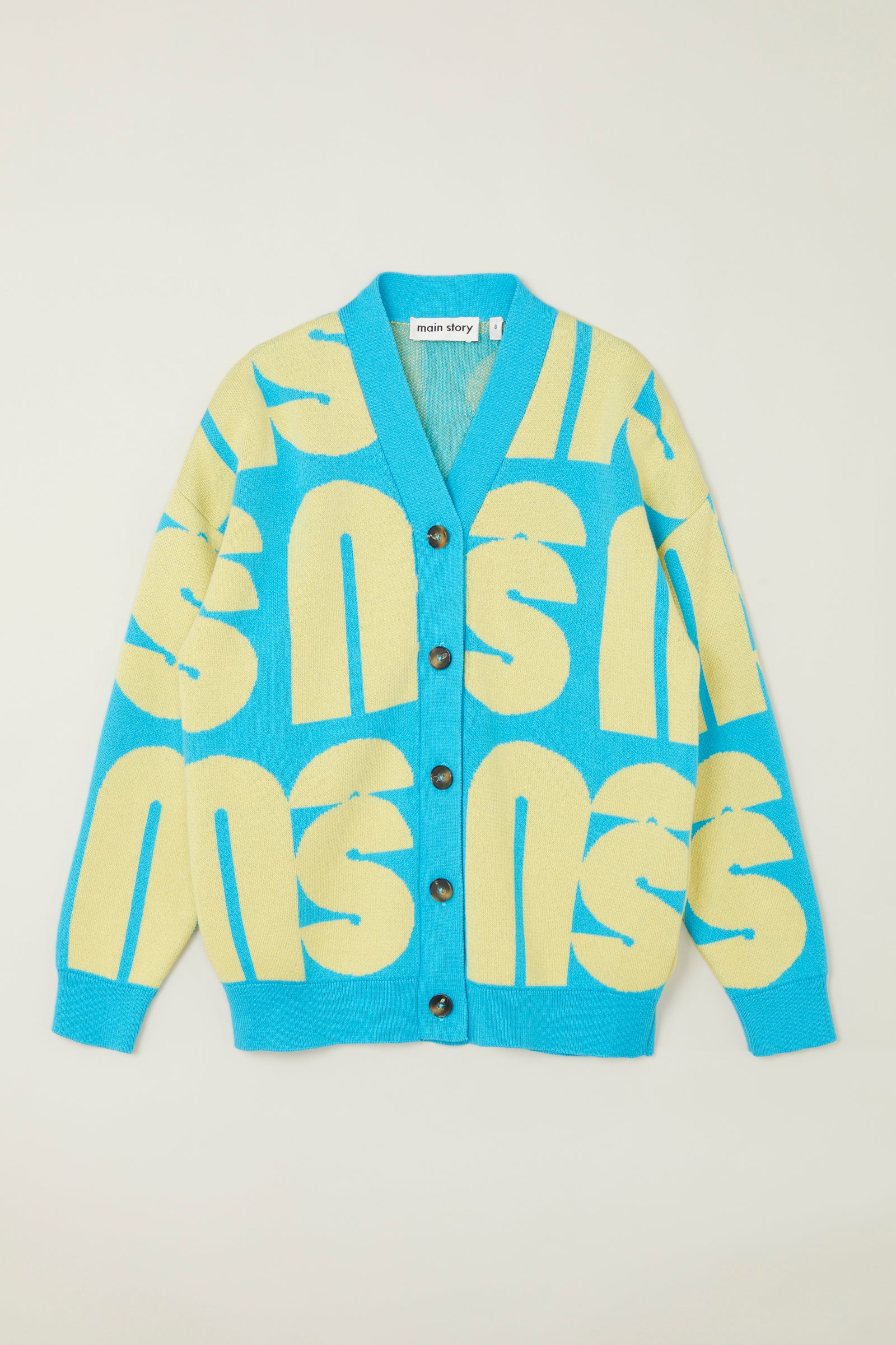 Jacquard Cardigan - Turquoise – main story