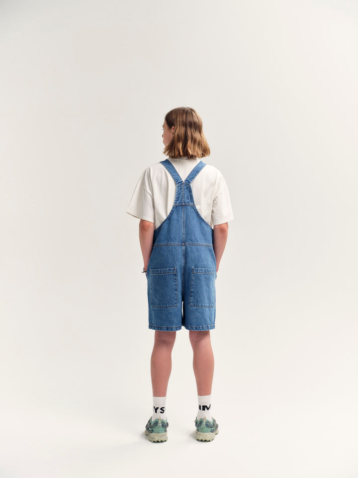 Short Dungaree - Stonewash Blue