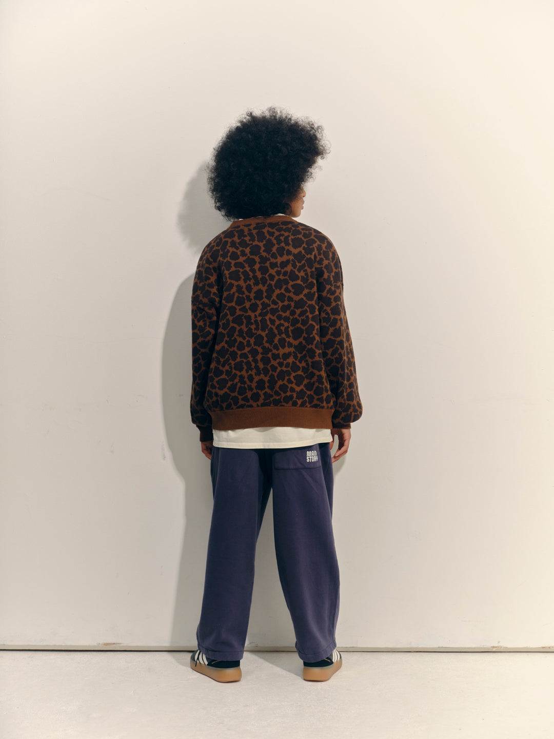 Jaquard Crew Sweater - Leopard