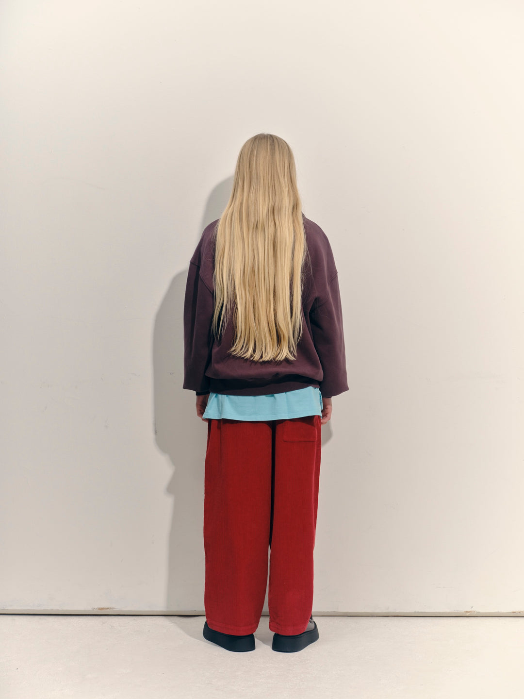 Cord Lounge Pant - Cherry
