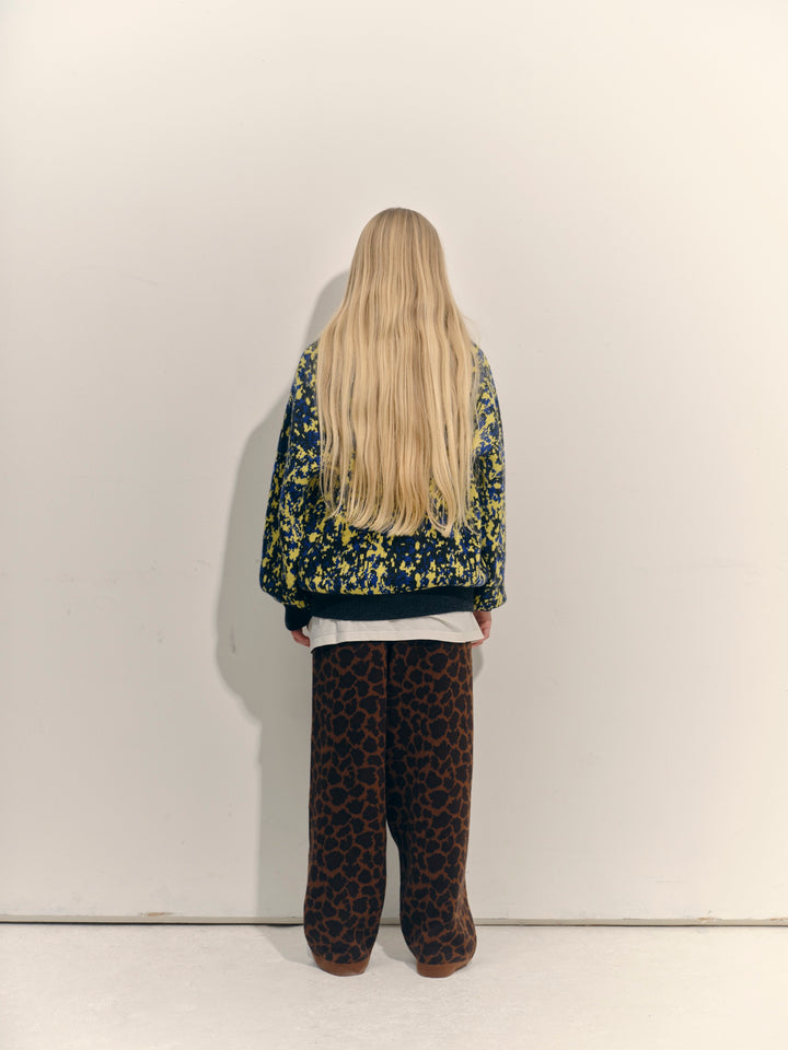 Knitted Pant - Leopard