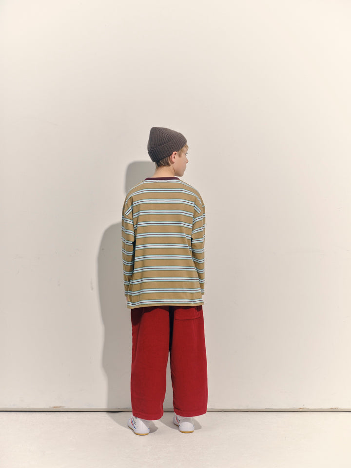 Cord Lounge Pant - Cherry