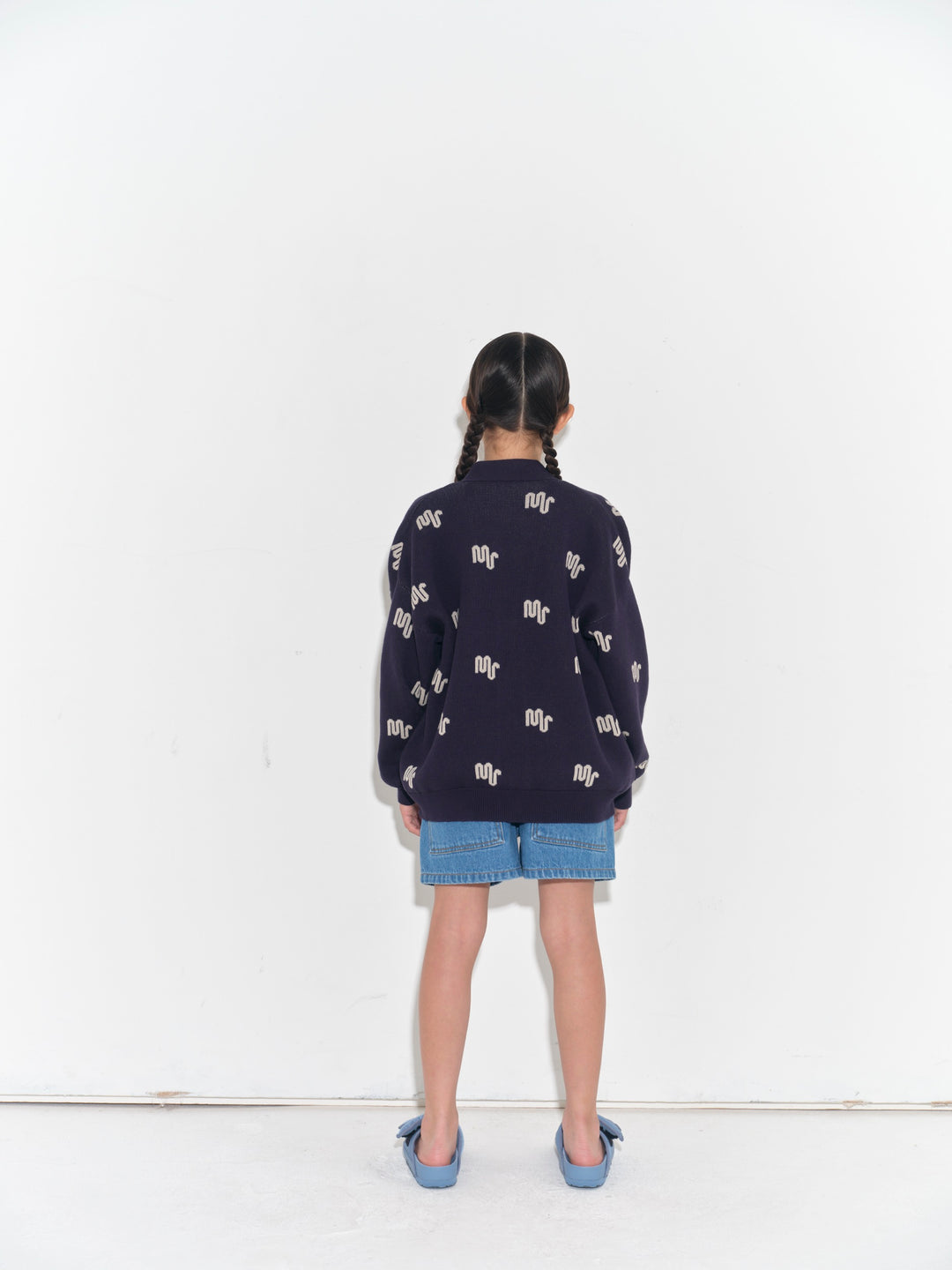 Jacquard Cardigan - Navy