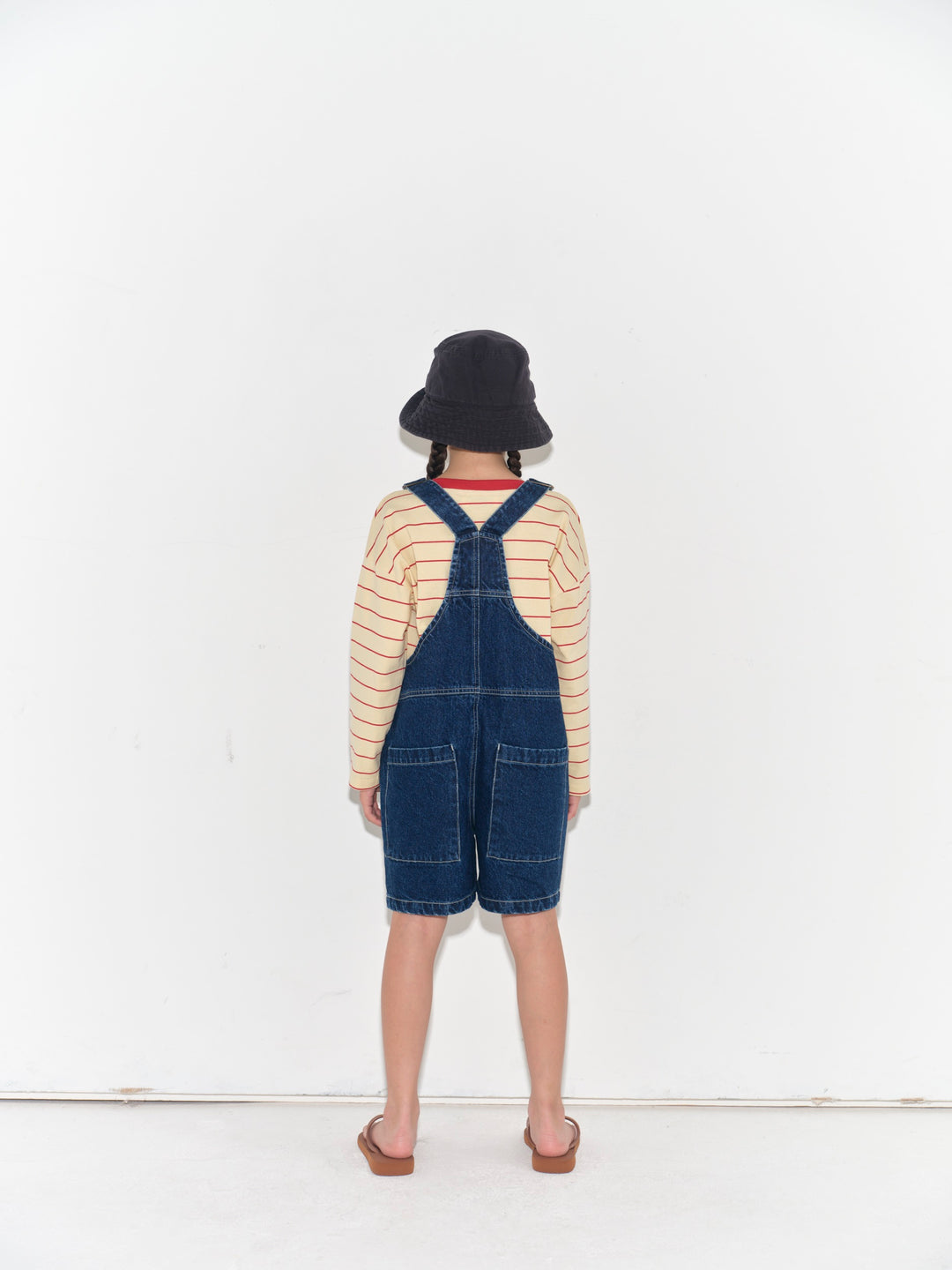 Long Sleeve Tee - Banana Crepe Stripe