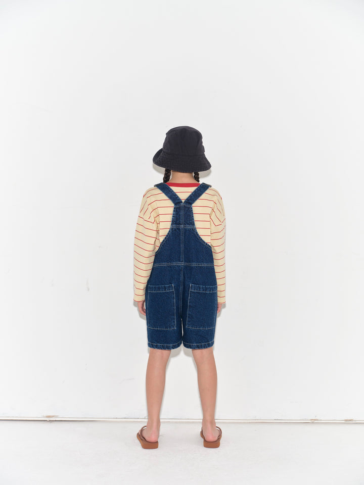 Long Sleeve Tee - Banana Crepe Stripe