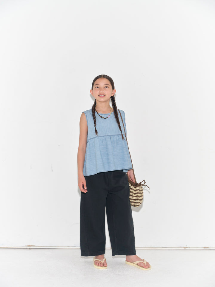 Frill Top - Extra Bleach Wash