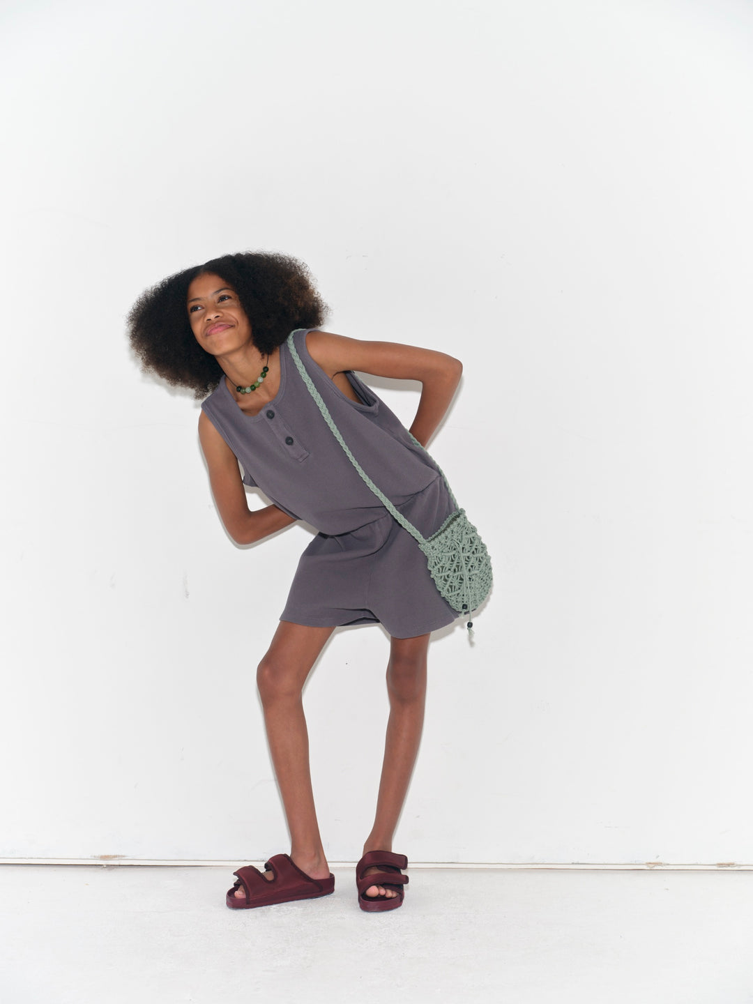 Playsuit - Plum Kitten