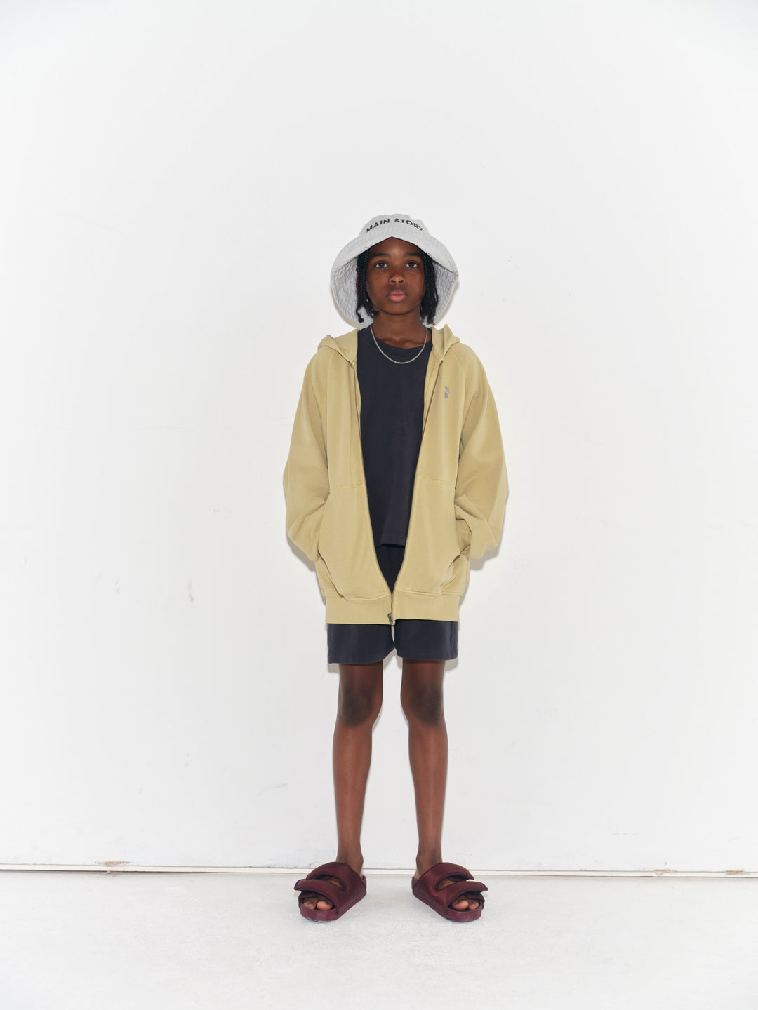 Zipped Hoodie - Silver Fern
