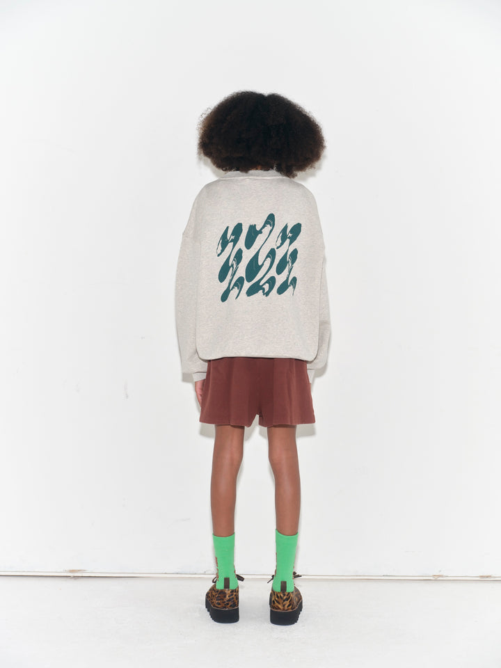 Bubble Sweatshirt - Ecru Melange