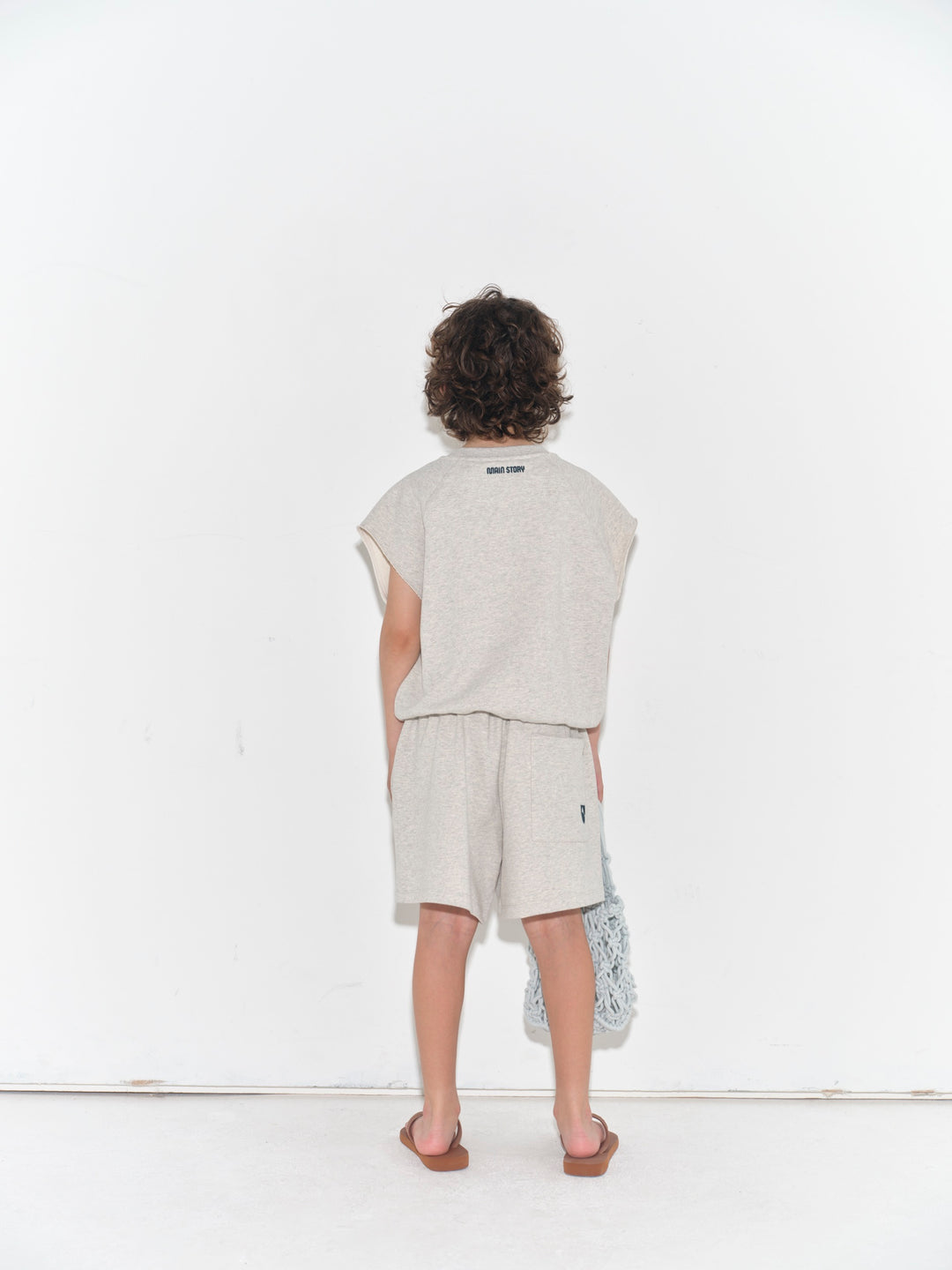 Baggy Short - Ecru Melange