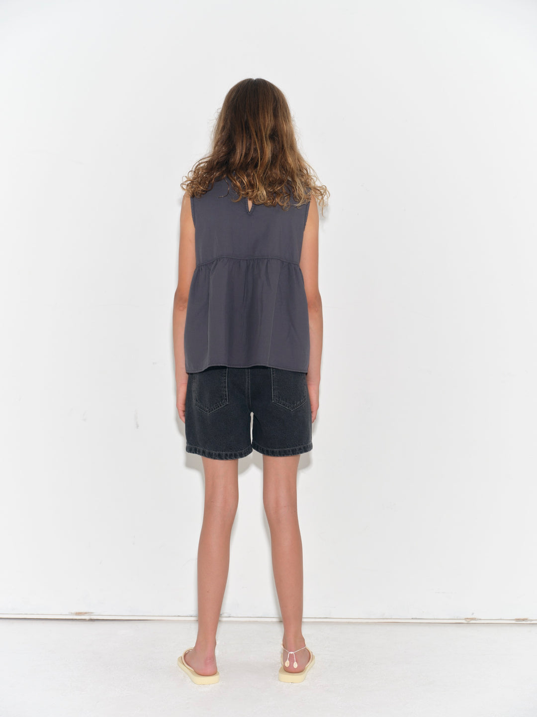 Denim Short - Faded Black