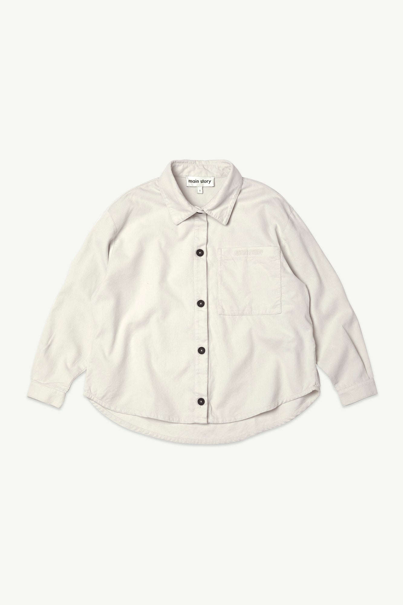 8Y/main story Shirt Lily White Sea View Linen Button Down Shirt