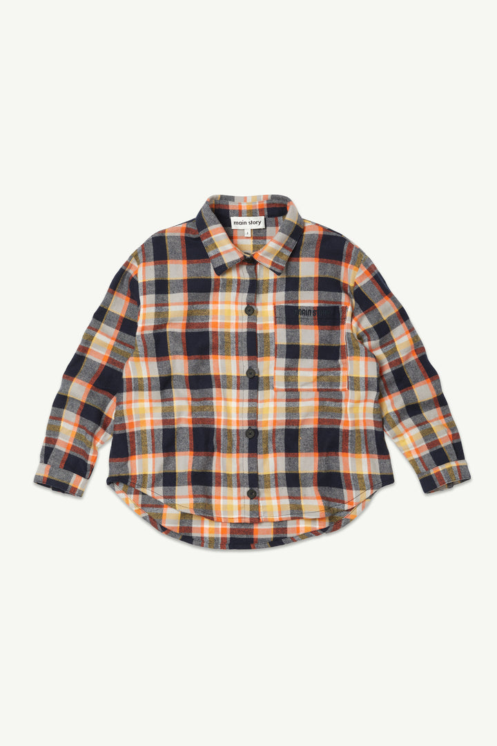 Shirt Orange Multi Check