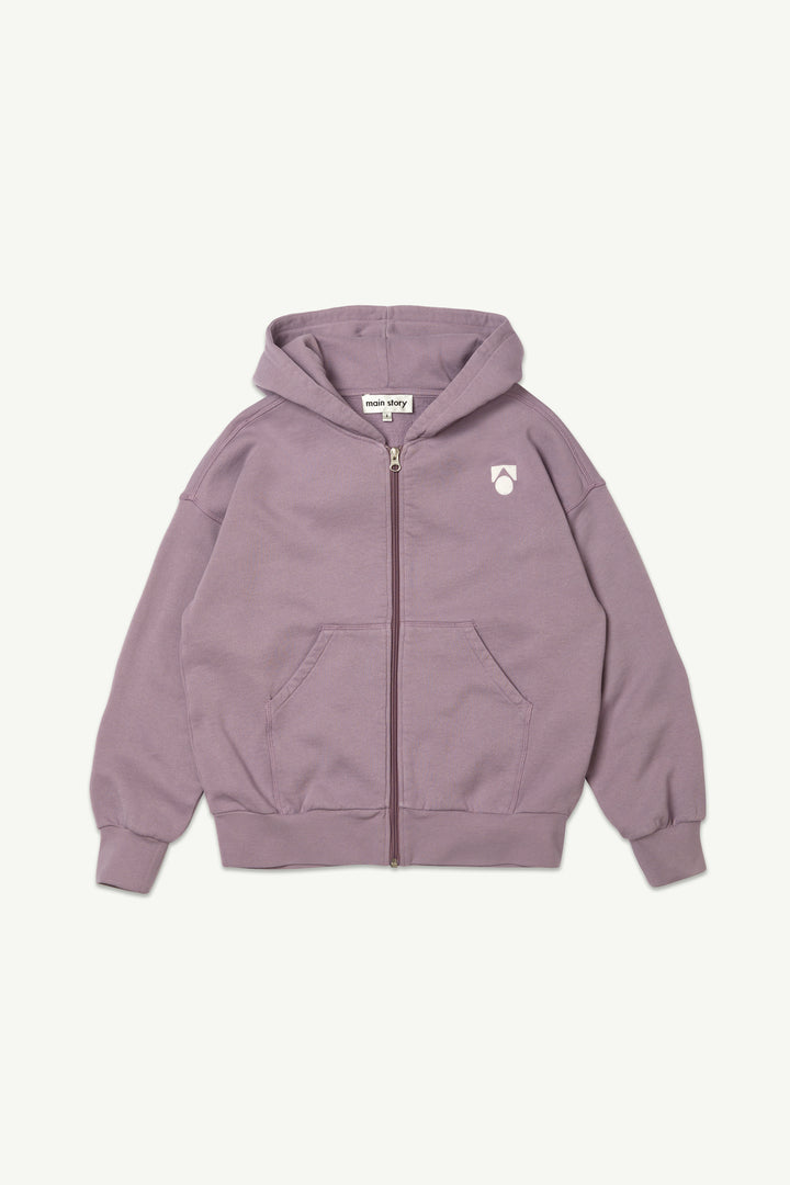 Zipped Hoodie Elderberry