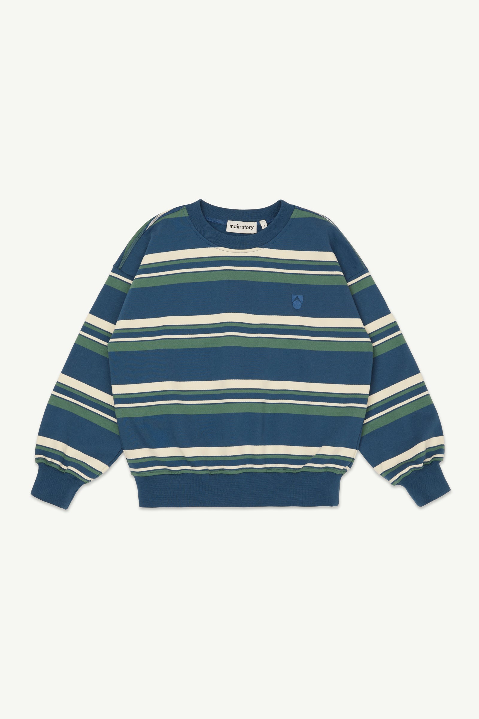 Bubble Sweatshirt - Vintage Indigo Stripe – main story Bubble Sweatshirt - Vintage Indigo Stripe – main story