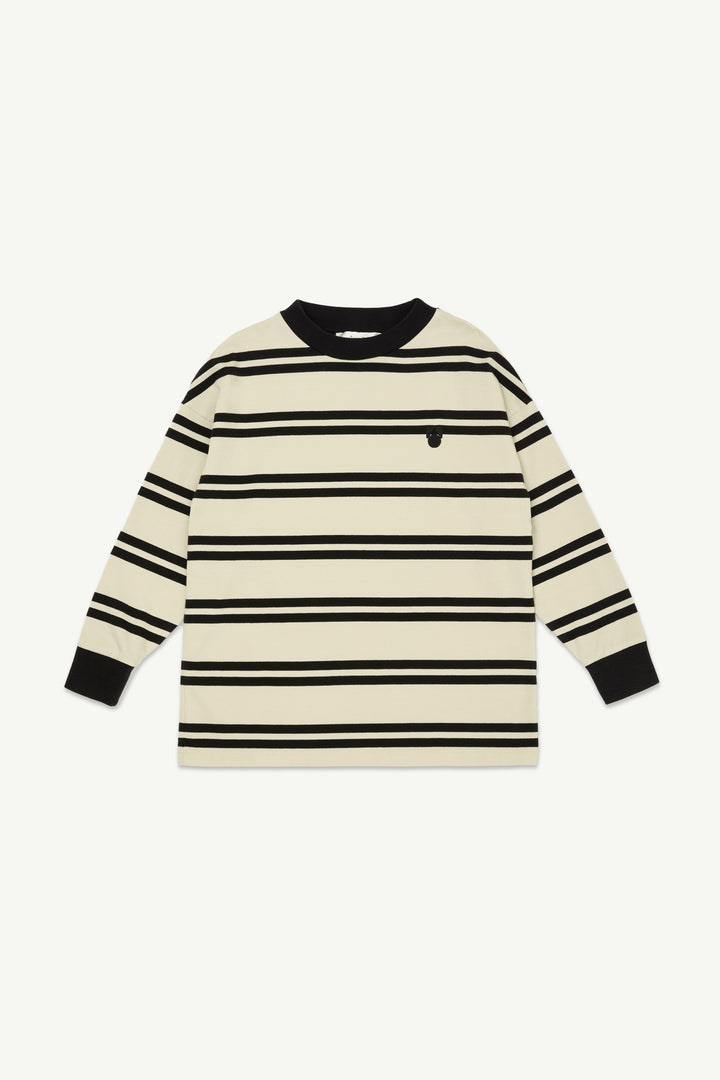Band Tee - Angora Stripe