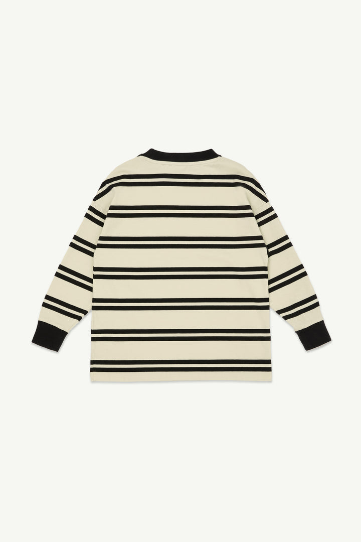 Band Tee - Angora Stripe