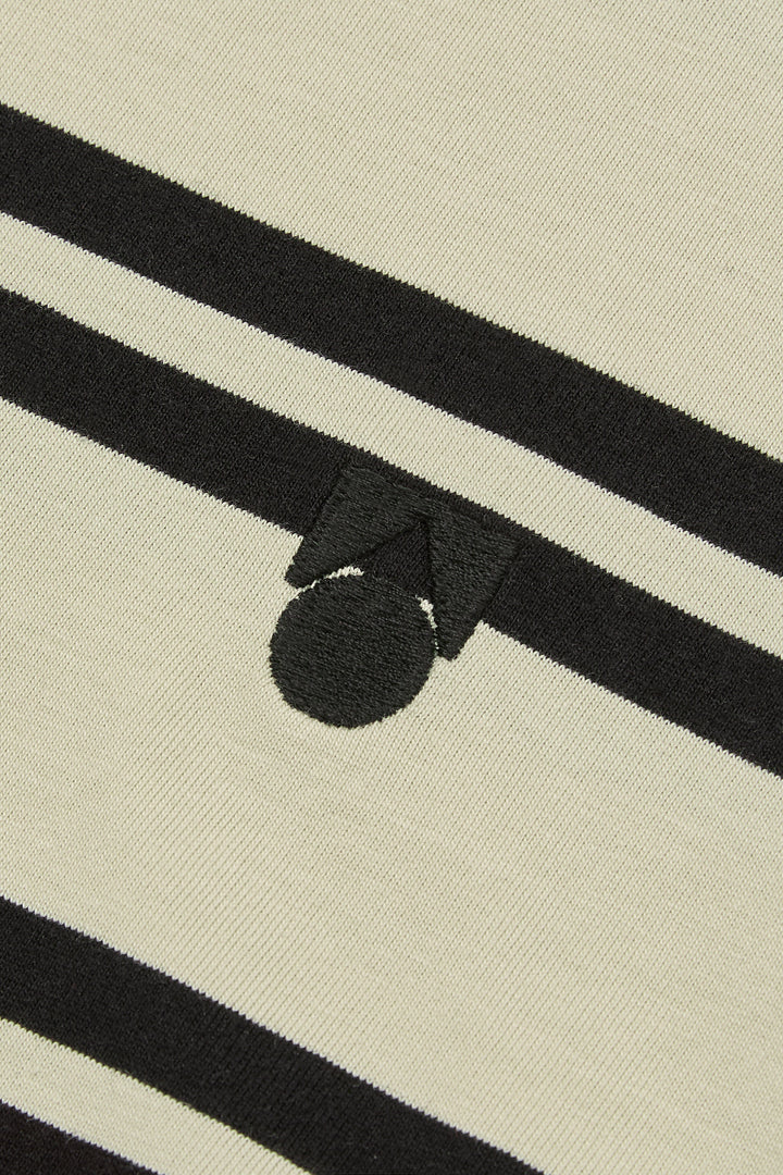 Band Tee - Angora Stripe