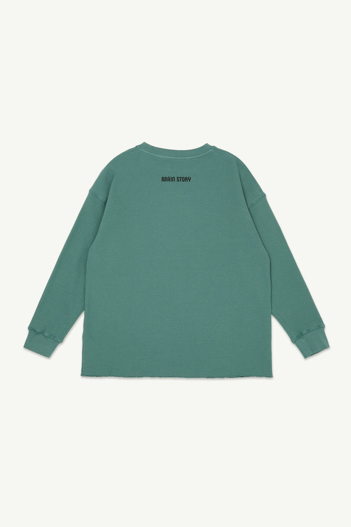 Waffle Tee - Atlantic