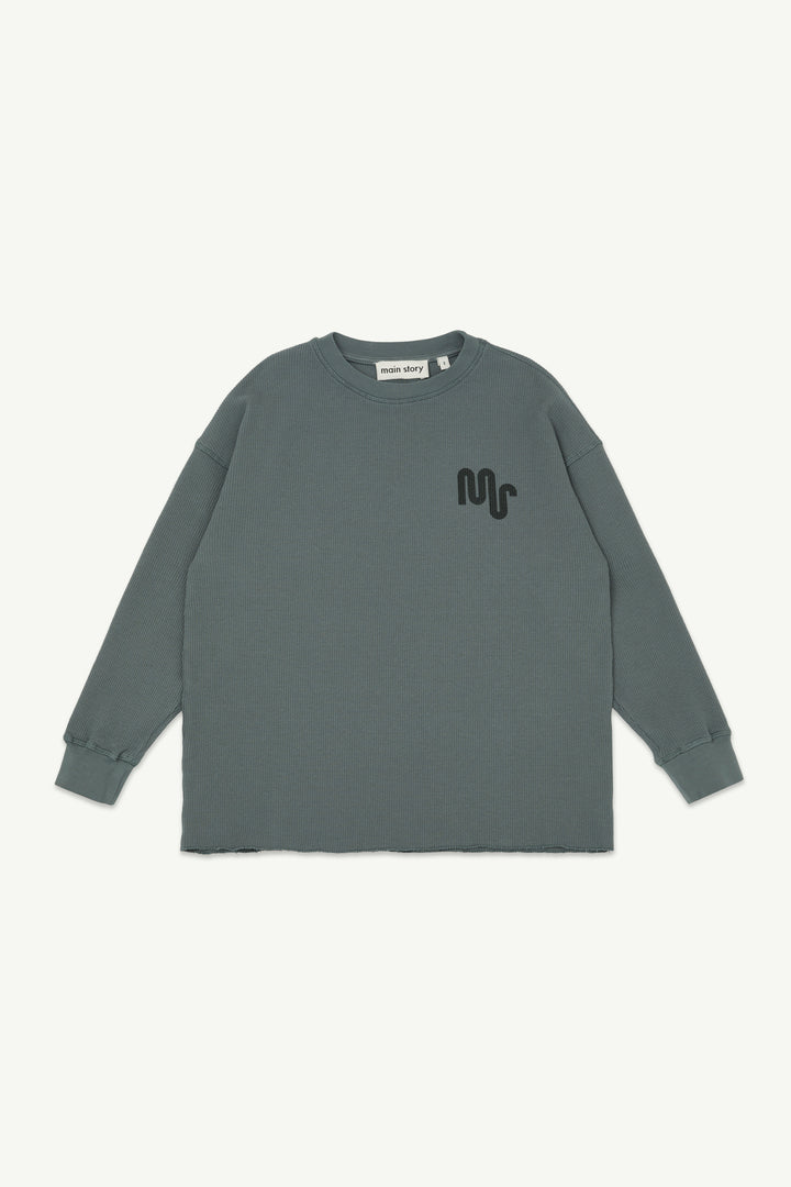 Waffle Tee - Pewter