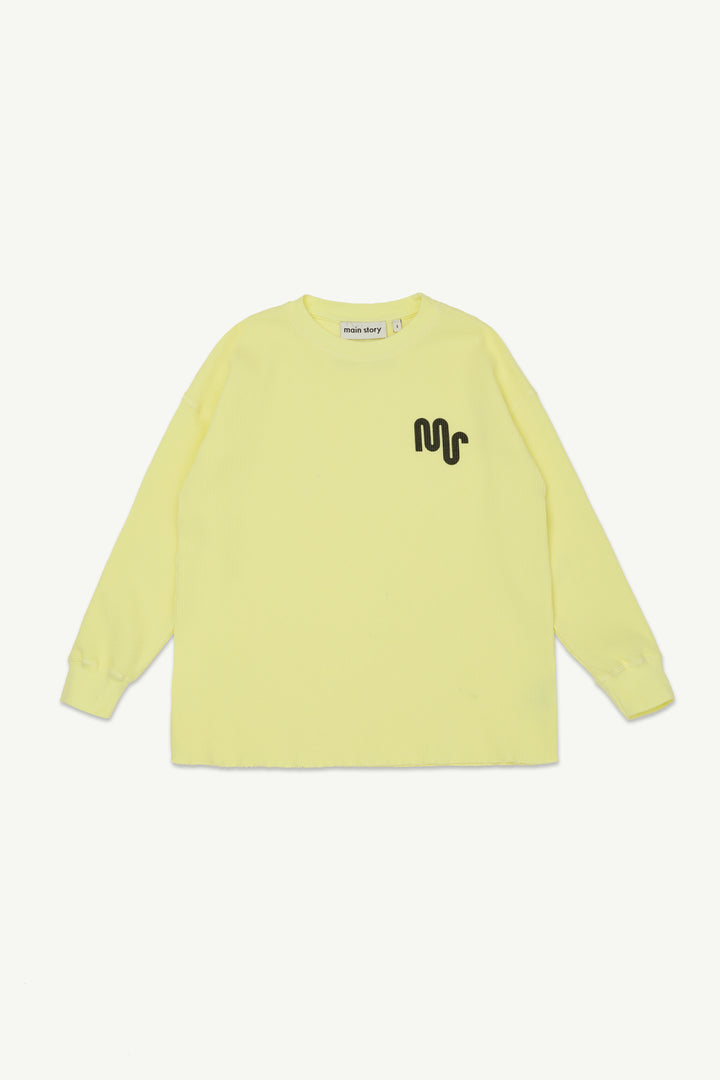 Waffle Tee - Soft Yellow