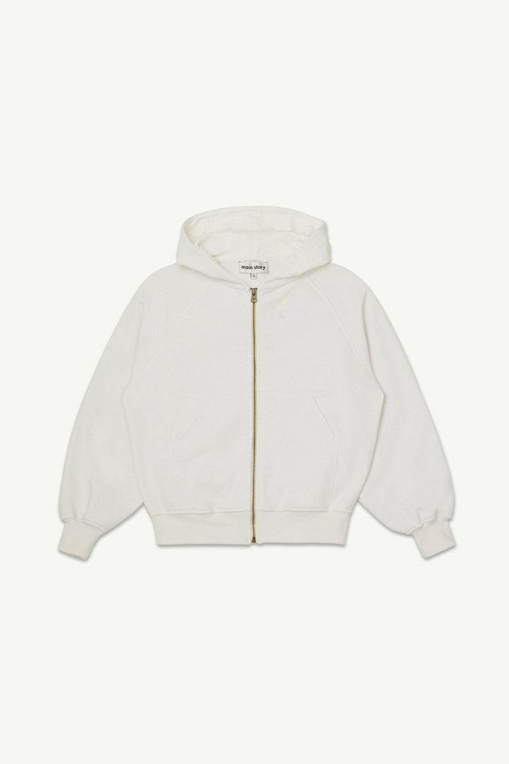 Zipped Hoodie - Blanc