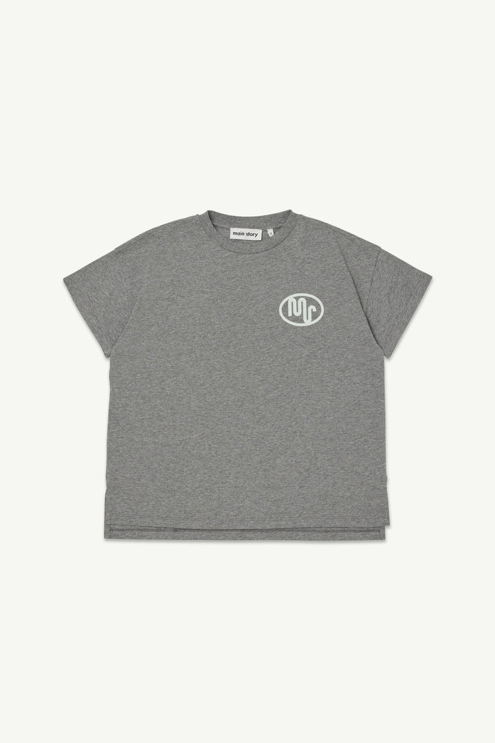 Oversized Tee - Grey Melange