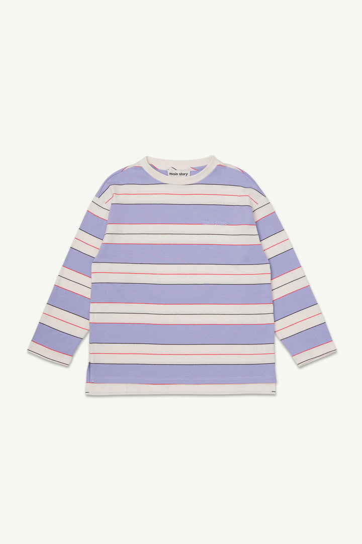 Big Tee - Lavender Stripe