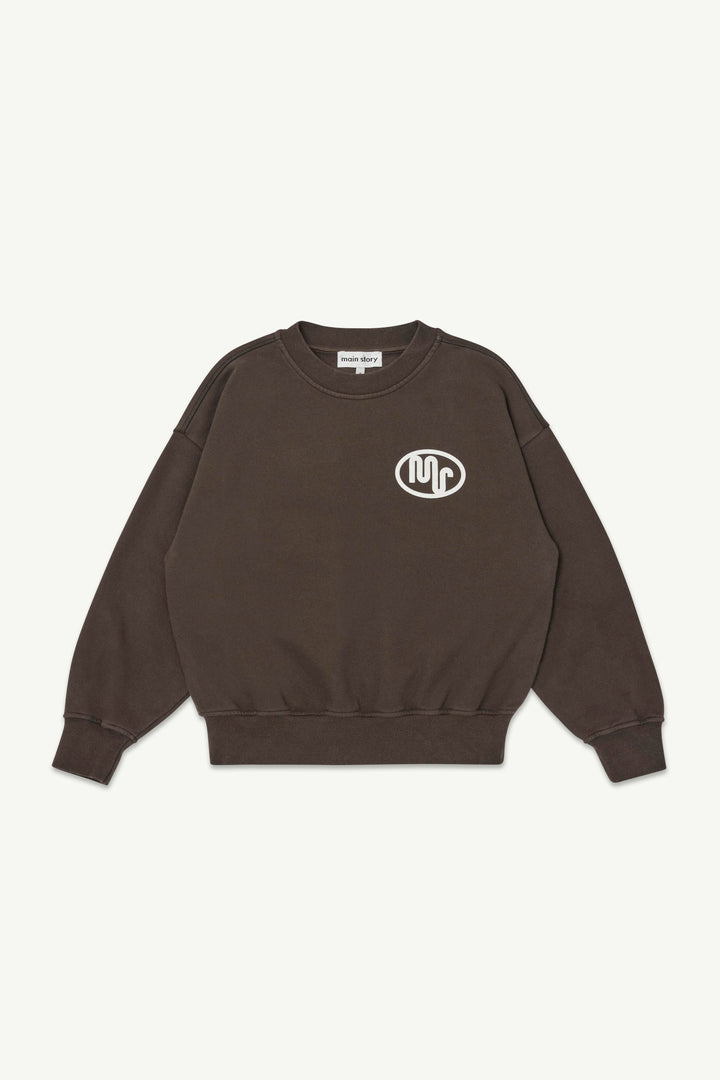 Bubble Sweatshirt - Chocolate Brown