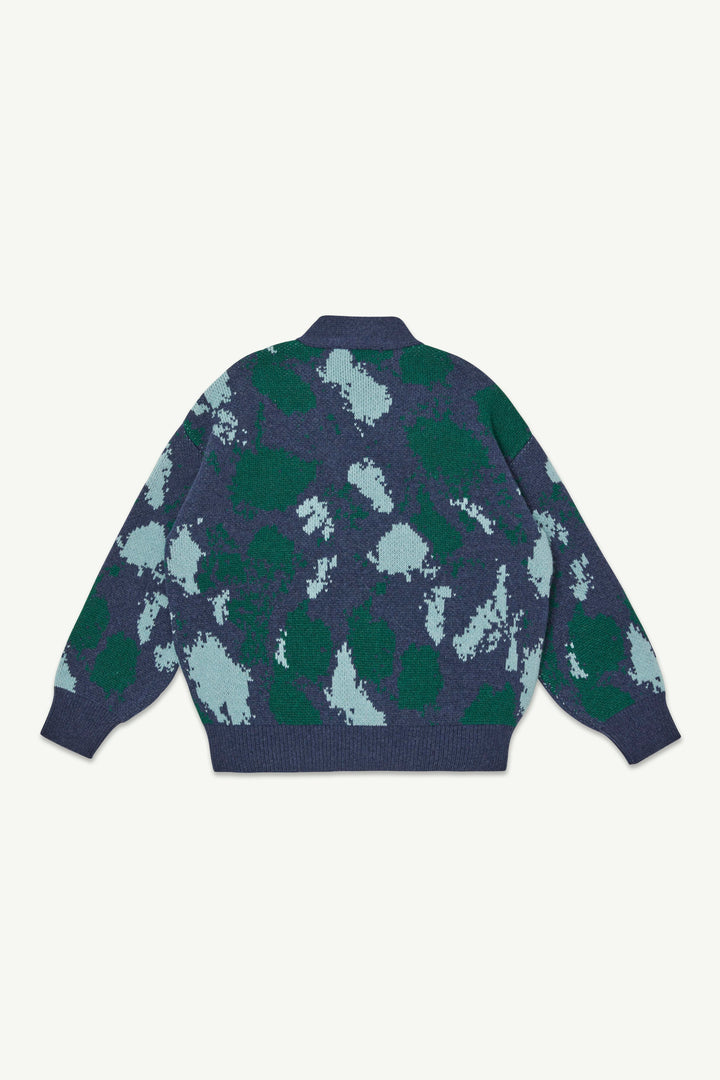 Cardigan - Navy Jumbo Splodge