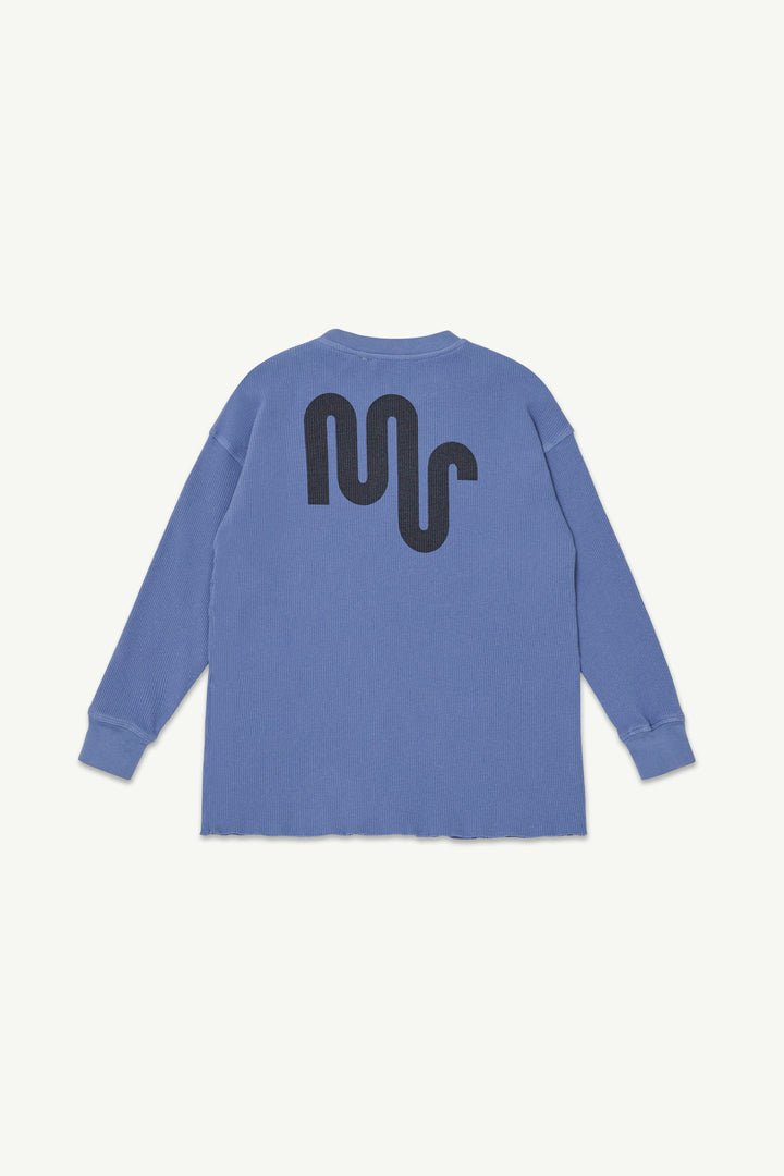 Waffle Tee - Blue Ice