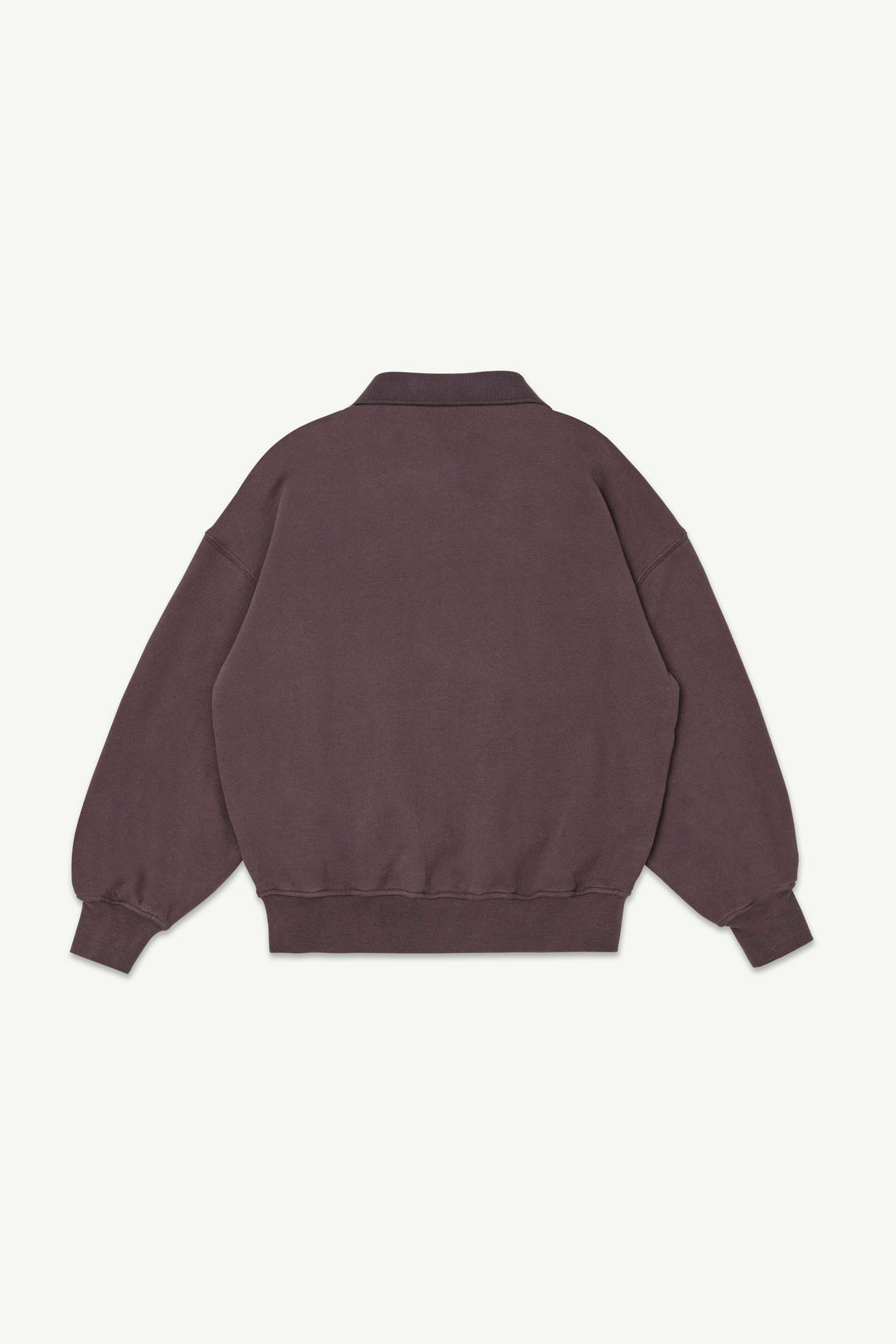 Polo Sweatshirt - Dark Cherry
