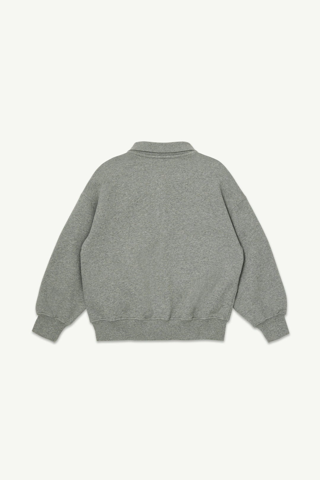 Polo Sweatshirt - Grey Melange