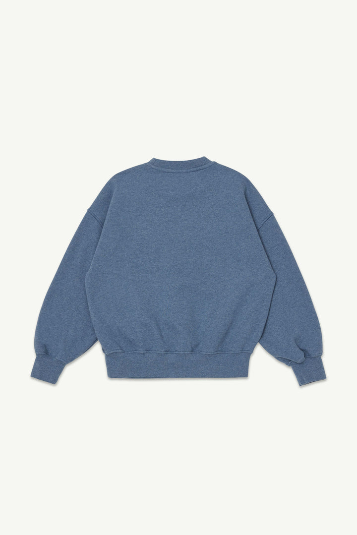 Crew Sweatshirt - Blue Melange